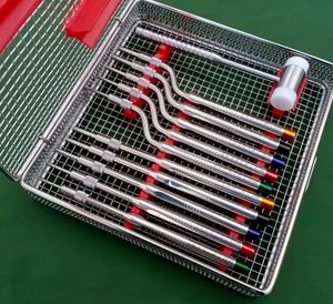 Kit de Osteótomos para Elevación de Seno Maxilar Dental, Instrumentos Manuales de Acero Inoxidable Rectos y Cóncavos Desplazados - Product Image 6