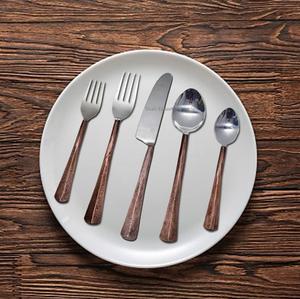 Atractivo juego de cubiertos de Metal con mango Chapado en cobre plateado para el hogar y la boda Juegos de cubiertos de mesa - Product Image 1