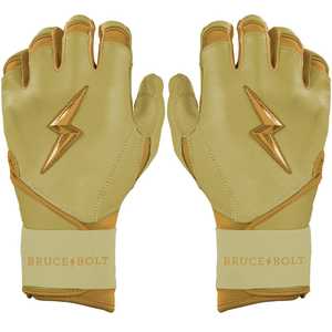 قفازات ضرب بيسبول طويلة من السلسلة الذهبية، قبضة ممتازة، حماية احترافية، قابلة للتنفس ومتينة (ذهبي) - Product Image 1
