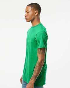 T-shirt à col rond unisexe 65% coton 35% polyester séchage rapide respirant anti-boulochage impression logo léger tricoté fibre de bambou matériel" - Product Image 2