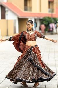 Qualité d'exportation indienne Evergreen pur coton Lehenga Choli & Dupatta Plain and Printed Work Exportateur et fournisseur mondiaux - Product Image 6