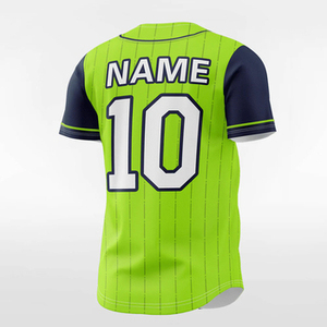 เสื้อเบสบอลผู้ชายแบบแห้งเร็ว ผ้าโพลีเอสเตอร์ 100% ปักลายแบบ Sublimation Tackle Twill โลโก้แบบกำหนดเอง ดีไซน์ใหม่ - Product Image 3