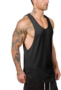 Débardeur de sport sans manches avec logo personnalisé pour hommes, gilet de sport, musculation, entraînement, fitness et vêtements de sport - Product Image 5