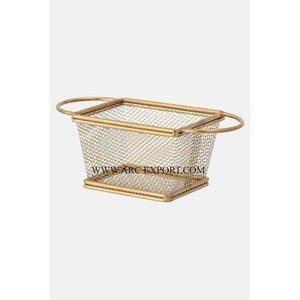 Metallic Gold Polished 3 Tier Hotels Table Decorative Fruit <b>Storage</b> <b>Basket</b> Standard Designing <b>Large</b> Size Home and Kitchen <b>Basket</b> - Product Image 4