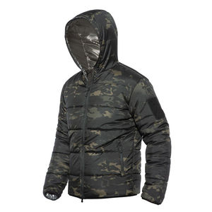 Sweat à capuche en coton éponge avec broderie de lettres Doudoune surdimensionnée Pull à capuche avec poche gaufrée Automne 3D - Product Image 6