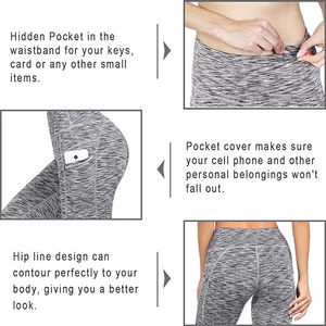 Leggings compressifs pour femmes avec tissu extensible sculptant, confort respirant, soutien taille haute et performance anti-squat - Product Image 3