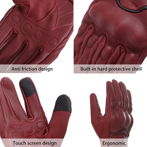 Guantes de carreras de cuero transpirable Equipo deportivo de protección Motocross para montar en motocicleta - Product Image 6