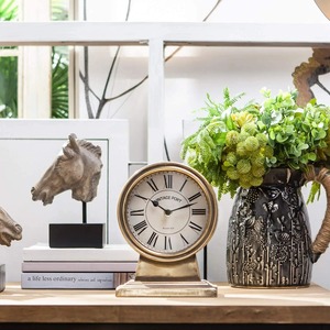 H.M.A artisanat nautique laiton noir classique Vintage Maritime Art déco mariage Quartz montre pour bureau à domicile - Product Image 3