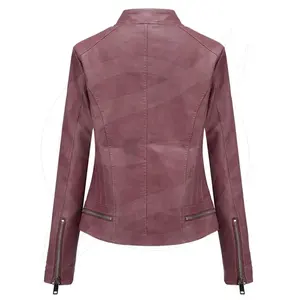 Chaqueta de cuero para mujer, elegante, duradera, moderna, elegante, para uso diario, informal, elegante, con atractivo atemporal - Product Image 2