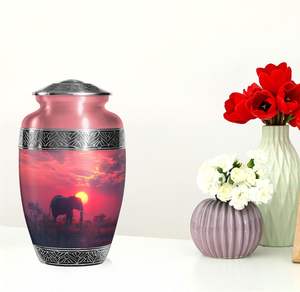 Urnas de elefante para cenizas humanas Urna para cenizas Urnas de cremación masculinas y femeninas adultas para mujeres Urnas funerarias para hombres adultos Tamaño personalizado - Product Image 4