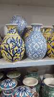 Vases en céramique Art Déco faits à la main, sur mesure, avec glaçure brillante, portables, pour la décoration d'hôtel, cadeau, arrangements floraux, élégants