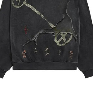 OEM ODM personalizado hombres Rhinestone sudaderas con capucha DTG DTF sublimación sudadera Streetwear pulóver ropa Casual - Product Image 6