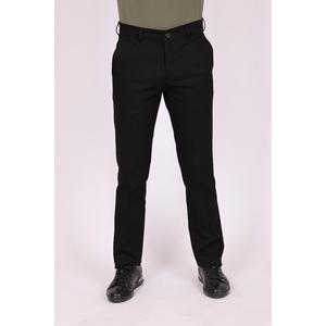 Pantaloni Casual in cotone con tasche laterali regolari da uomo a fantasia nera