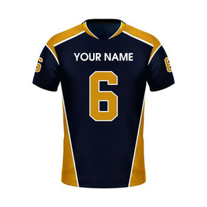 Uniforme de fútbol americano personalizado Camisetas sublimadas transpirables de alta calidad con logotipo Servicio OEM - Product Image 1