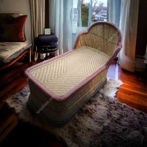 Silla Mudha larga de bambú ecológica hecha a mano de calidad superior, con reposabrazos, tumbona para jardín, playa, balcón - Product Image 4