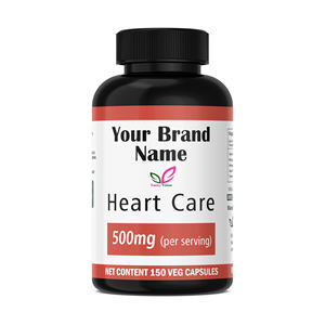 Heart Care 500mg 150 Capsules Supplément à base de plantes Soutien naturel du bien-être Amplificateur d'énergie pour adultes Marque distributeur OEM ODM - Product Image 1