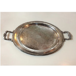 Plateau alimentaire en acier inoxydable au design attrayant, fabriqué à la main, idéal pour la cuisine, la restauration rapide et la vaisselle de mariage, plateau de service alimentaire - Product Image 6