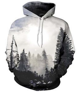 La mejor venta, diseño personalizado, sudaderas con capucha para hombre, sublimación mezclada de algodón de alta calidad para invierno en color sólido ODM OEM disponible - Product Image 1