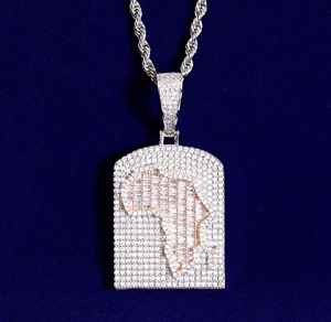 Iced Out Baguette & Round Cut Moissanite Diamond Pendant Bold Statement en Hip Hop Men's Diamond y 925 Sterling Silver - Product Image 1