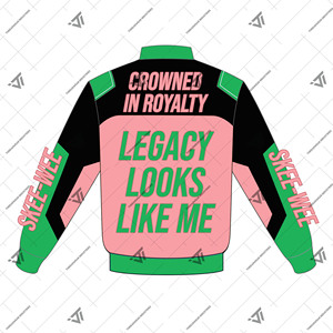 เสื้อแจ็คเก็ตนักแข่งชาวกรีกปรับแต่งลายได้ตามต้องการ - Product Image 2