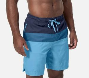 Short de bain pour homme avec poches pantalon d'été décontracté longueur genou grande taille RRI-MS-67 d'été à motif uni pour homme - Product Image 5