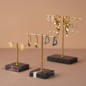 Heavy Duty Metal Jewelry Stand With Strong <b>Frame</b> Capable Of Holding <b>Multiple</b> Heavy Necklaces And Thick Bracelets - Product Image 1