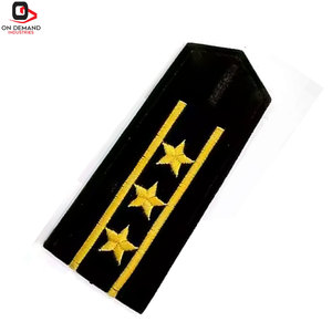 Export Quality <b>Sew</b>-<b>On</b> Embroidered Shoulder <b>Patches</b> Made with Premium Canvas Fabric Fine Threadwork Reliable for Sale - Product Image 4