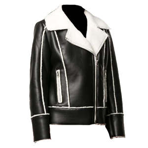 Veste en cuir élégante et tendance pour femmes, de haute qualité, confortable, décontractée, pour la rue, veste en cuir d'hiver pour femmes - Product Image 1