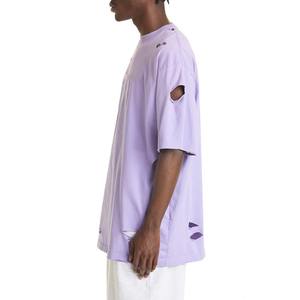 Nouveau sur mesure de haute qualité détresse 2025 t-shirt en gros bas prix détresse t-shirts pour hommes - Product Image 2