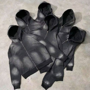 Chándal de lavado ácido para hombre de invierno con estampado de secado rápido 100% algodón antiarrugas mejor calidad precio barato sostenible - Product Image 2