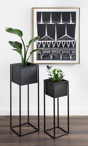 Jardinière élégante et durable en métal support de plantes à fleurs en poudre pour la maison, le jardin, le balcon, l'intérieur et l'extérieur. - Product Image 4