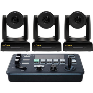 Ikan OTTICA 3 X NDI HX3 4K 30x PTZ <b>Camera</b> Bundle with Controller for Video Conferencing Voting Translation - Product Image 1