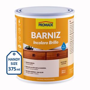 Vernice per Interni a Base d'Acqua, Finitura Lucida, Trasparente Incolore, Basso Odore, Resistente ai Graffi, 375 ml - Product Image 2