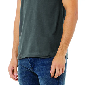 T-shirts pour hommes en soie/coton de qualité supérieure, col rond, manches courtes, coupe ample, dernier design, séchage rapide, caractéristiques écologiques, meilleur prix - Product Image 5