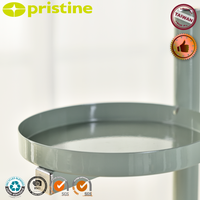 Support à plantes moderne à 3 niveaux en métal avec étagères circulaires pour plantes vertes d'intérieur et pots de fleurs au design minimaliste