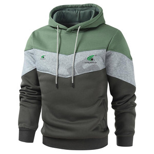 Sudadera con Capucha para Hombre, Color Sólido, Mezcla de Algodón, Material Básico Transpirable, Ropa Deportiva para Gimnasio y Fitness con Bolsillos - Product Image 3