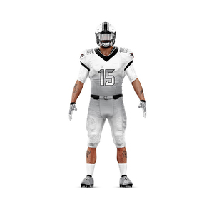 Uniforme de football américain personnalisé Vêtements de sport de haute qualité avec technique de sublimation Maillots de football de couleur unie Style d'ensemble - Product Image 4