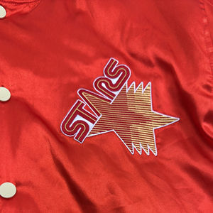 Veste universitaire en satin avec logo personnalisé, veste bomber, veste coupe-vent pour hommes, veste de baseball hip-hop pour hommes - Product Image 3