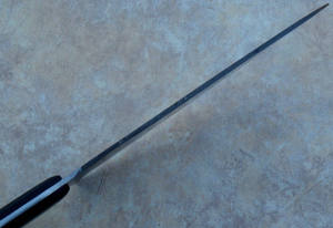 Couteau de chef de cuisine personnalisé en acier damas fait à la main avec capacité de coupe de légumes de haute qualité avec une gaine en cuir - Product Image 3