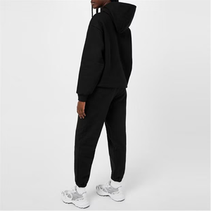 Chándal informal de Invierno para mujer con pantalones de tela gruesa, chándal de invierno de felpa para mujer, conjunto cómodo de dos piezas con capucha, invierno cálido - Product Image 4