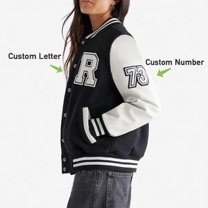 Veste universitaire avec logo personnalisé, impression broderie, style collège personnalisé, fabricant fournisseur direct usine OEM - Product Image 4