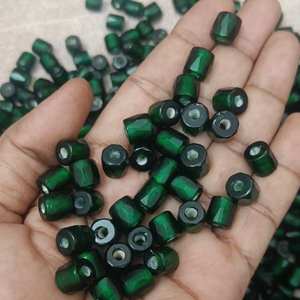 Perles en verre russe facetté bleu sur mesure, lot en vrac pour la fabrication de bijoux africains, perles de commerce, fabrication de colliers, artisanat, fournitures - Product Image 2