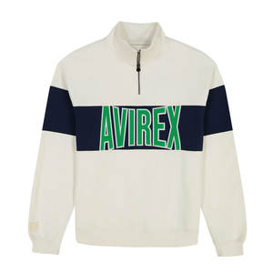 เสื้อกีฬาแขนยาวมีซิปสำหรับผู้ชาย Avirex ดีไซน์ใหม่เสื้อกีฬามีสไตล์ออกแบบได้ตามต้องการ - Product Image 1