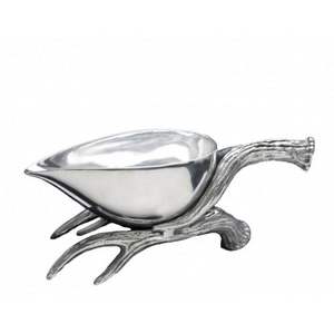 Tazón de servicio de aluminio de forma redonda para restaurante con soporte de ASTA para decoración de vajilla, tazón decorativo de Metal - Product Image 2