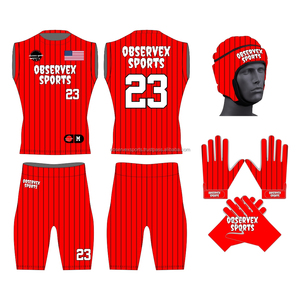 Uniforme de Flag Football con Diseño de Franjas, Ajuste Compresivo 7V7, Personalizable, Transpirable, de Secado Rápido y Antibacteriano - Product Image 6
