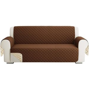 3-Seater ปลอกโซฟาผ้าสองด้านพร้อมที่วางแขน170ซม. ปลอกเฟอร์นิเจอร์กันลื่นและป้องกันรอยขีดข่วนความยาว30นิ้ว - Product Image 1