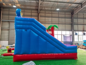 Château gonflable Lion grande capacité avec toboggan - Structure de saut immersive sur le thème de la jungle pour anniversaires et événements communautaires - Product Image 5