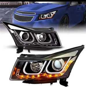 ชุดไฟหน้า LED แบบปรับได้สำหรับเลนส์ไฟซีนอนแบบ U-14 Chevrolet Cruze คู่สำหรับวิ่งกลางวัน - Product Image 6