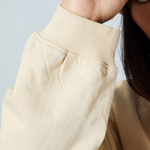 Sudadera de Manga Larga con Cuello en V, Estilo Hip Hop, 100% Algodón, para Mujer, con Logotipo Personalizado Impreso en la Parte Delantera, para Invierno/Otoño - Product Image 5