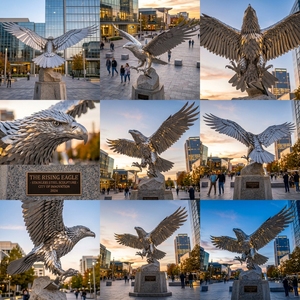 Maestosa Scultura dell'<span class=keywords><strong>Aquila</strong></span> in Acciaio Inossidabile per Piazze Urbane e Paesaggi - Product Image 2